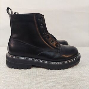 Cushionaire Black Combat‎ Boots Clayton Women 8.5M